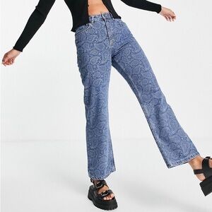 👨‍🎤 {PRICE FIRM} The Ragged Priest Paisley Print Denim Jeans